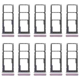 For Realme Narzo C71 4G RMX5303 10pcs Original SIM Card Tray + SIM Card Tray + Micro SD Card Tray (Purple)