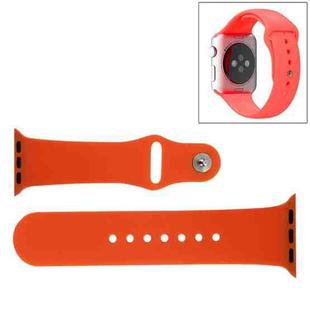 For Apple Watch Sport 38mm High-performance Rubber Sport Watch Band with Pin-and-tuck Closure(Orange)