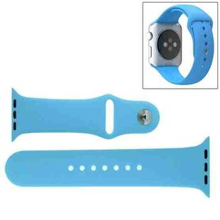 For Apple Watch Sport 38mm High-performance Rubber Sport Watch Band with Pin-and-tuck Closure(Blue)