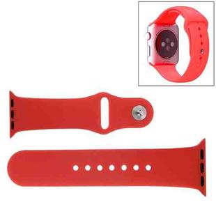 For Apple Watch Sport 38mm High-performance Rubber Sport Watch Band with Pin-and-tuck Closure(Red)