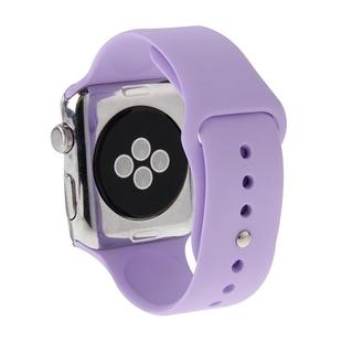 For Apple Watch Sport 42mm High-performance Rubber Sport Watch Band with Pin-and-tuck Closure(Purple)