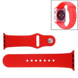 For Apple Watch Sport 42mm High-performance Rubber Sport Watch Band with Pin-and-tuck Closure(Red)