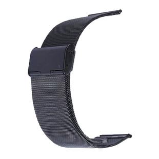 For Apple Watch 42mm Milanese Classic Buckle Stainless Steel Watch Band , Only Used in Conjunction with Connectors ( S-AW-3293 )( Black )