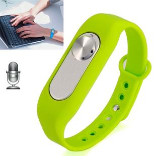 Wearable Wristband 4GB Digital Voice Recorder Wrist Watch, One Button Long Time Recording(Green)