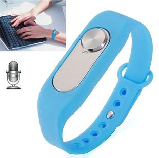 Wearable Wristband 4GB Digital Voice Recorder Wrist Watch, One Button Long Time Recording(Blue)