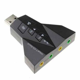 2.1 Channel USB Sound Adapter (Double USB Microphone,Double USB Headset)(Black)