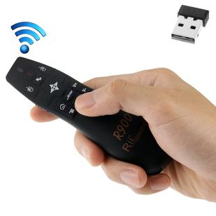 2.4G Wireless Presenter Laser Pointer Fly Mouse Rii Professional Air Mouse R900 for HTPC / Android TV BOX / PS3 / XBOX360 / Tablet PC (K14 R900)(Black)