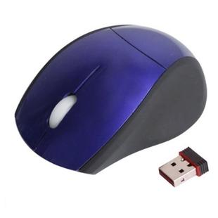 2.4GHz Wireless Mini Optical Mouse with USB Mini Receiver, Plug and Play, Working Distance up to 10 Meters (Blue)