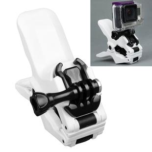 TMC HR219 Jaws Flex Clamp Mount with Buckle & Thumb Screw for GoPro Hero11 Black / HERO10 Black /9 Black /8 Black /7 /6 /5 /5 Session /4 Session /4 /3+ /3 /2 /1, DJI Osmo Action and Other Action Cameras(White)