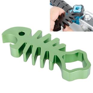 TMC Fishbone Style Aluminium Tighten Wrench Nut Spanner Thumb Screw Tool for for GoPro Hero11 Black / HERO10 Black / HERO9 Black /HERO8 / HERO7 /6 /5 /5 Session /4 Session /4 /3+ /3 /2 /1 / Max, DJI OSMO Action and Other Action Cameras(Green)
