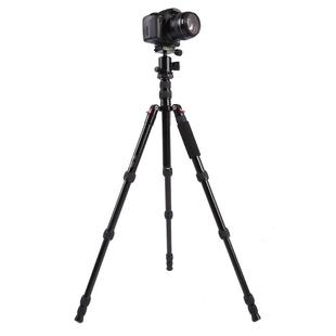 Triopo MT-2505C Adjustable Portable Aluminum Tripod with NB-1S Ball Head for Canon Nikon Sony DSLR Camera(Black)