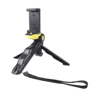 Portable Hand Grip / Mini Tripod Stand Curve with Straight Clip for GoPro HERO 4 / 3 / 3+ / SJ4000 / SJ5000 / SJ6000 Sports DV / Digital Camera /  iPhone , Galaxy and other Mobile Phone(Yellow)