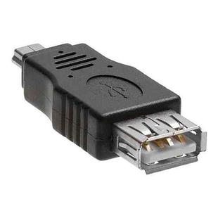10 PCS USB Female to Mini USB Male Adapter(Black)