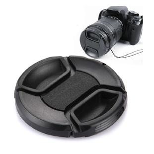 62mm Center Pinch Camera Lens Cap(Black)