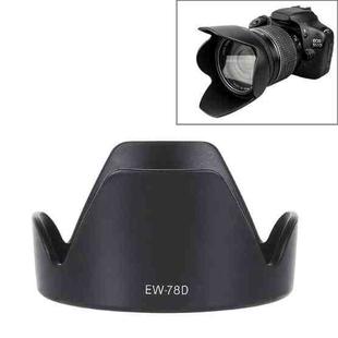 EW-78D Lens Hood Shade for Canon EF 28-200mm f/3.5-5.6 USM, EF 28-200mm f/3.5-5.6 IS Lens(Black)