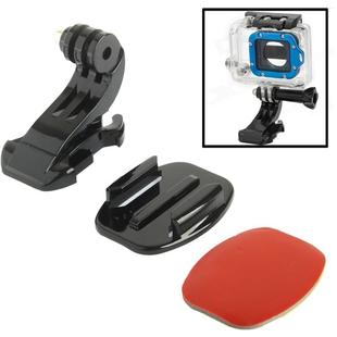 ST-57 J-Hook Buckle Mount + Sticker + Flat Surface for GoPro Hero11 Black / HERO10 Black /9 Black /8 Black /7 /6 /5 /5 Session /4 Session /4 /3+ /3 /2 /1, DJI Osmo Action and Other Action Cameras