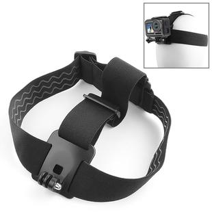 ST-23 Elastic Adjustable Head Strap Mount Belt for GoPro Hero11 Black / HERO10 Black / HERO9 Black / HERO8 Black / HERO7 /6 /5 /5 Session /4 Session /4 /3+ /3 /2 /1, Insta360 ONE R, DJI Osmo Action and Other Action Cameras(Black)
