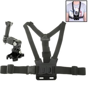 ST-27 B-Model Chest Harness Strap Chest Mount Harness + 3-way Adjustable Base for GoPro Hero11 Black / HERO10 Black / HERO9 Black / HERO8 Black / HERO7 /6 /5 /5 Session /4 Session /4 /3+ /3 /2 /1, Insta360 ONE R, DJI Osmo Action and Other Action Cameras(Black)