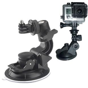 ST-72 9cm Diameter Car Window Plastic Cup Suction Mount + Tripod Holder Gadget for GoPro Hero11 Black / HERO10 Black /9 Black /8 Black /7 /6 /5 /5 Session /4 Session /4 /3+ /3 /2 /1, DJI Osmo Action and Other Action Cameras(Black)