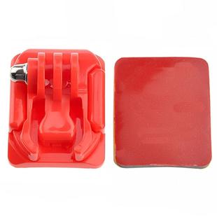 Curved Surface Mount + Mount Stickers for GoPro, Insta360, DJI and Other Action Cameras(Red)