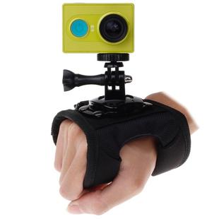 360 Degree Rotation Glove Style Strap Mount Wrist Strap Palm Holder with Screw and Adapter for Xiaomi Yi Sport Camera / GoPro Hero4 / 3+ / 3 / 2 / 1, Size: 45cm x 11cm
