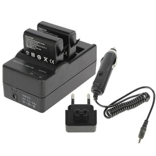 AHDBT-401 Digital Camera Double Battery Charger + Car Charger + Adapter for GoPro HERO4