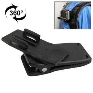 360 Degree Rotation Quick Release Backpack Hat Clip Clamp Mount for GoPro Hero11 Black / HERO10 Black /9 Black /8 Black /7 /6 /5 /5 Session /4 Session /4 /3+ /3 /2 /1, DJI Osmo Action and Other Action Cameras