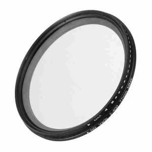 77mm ND Fader Neutral Density Adjustable Variable Filter ND 2 to ND 400 Filter(Black)