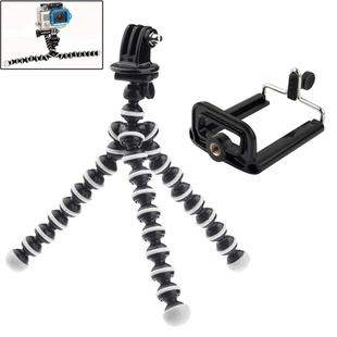 YKD-114 2 in 1 Flexible Tripod with Mount Adapter + Phones Mount Adapter Set for GoPro Hero11 Black / HERO10 Black / GoPro HERO9 Black / HERO8 Black / HERO7 /6 /5 /5 Session /4 Session /4 /3+ /3 /2 /1, DJI Osmo Action and Other Action Cameras, Mobile Phone
