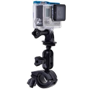 360 Degrees Rotation Bicycle Motorcycle Holder Handlebar Mount with Screw & Tripod Adapter for PULUZ Action Sports Cameras Jaws Flex Clamp Mount for GoPro Hero11 Black / HERO10 Black /9 Black /8 Black /7 /6 /5 /5 Session /4 Session /4 /3+ /3 /2 /1, DJI Osmo Action and Other Action Cameras