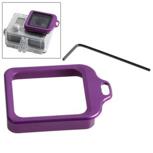 Aluminum Lanyard Ring Lens Mount with Screw Driver for GoPro HERO4 / 3+(Purple)