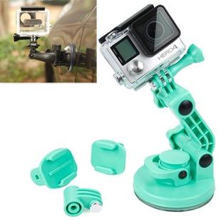 TMC Car Suction Cup Mount + Tripod Adapter + Handle Screw for GoPro Hero11 Black / HERO10 Black /9 Black /8 Black /7 /6 /5 /5 Session /4 Session /4 /3+ /3 /2 /1, DJI Osmo Action and Other Action Cameras(Green)
