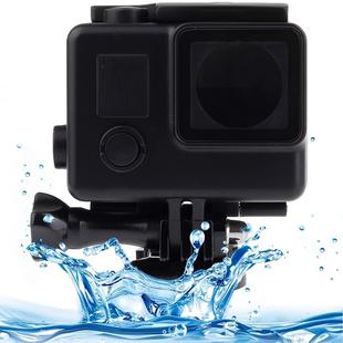 Black Edition Waterproof Housing Protective Case with Buckle Basic Mount for GoPro HERO4 /3+,  Waterproof Depth: 10m(Black)