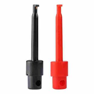 1 Pair 56mm Black and Red Hook Type Test Probe Clip (Large Size)