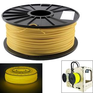 ABS 1.75 mm Luminous 3D Printer Filaments, about 395m(Yellow)