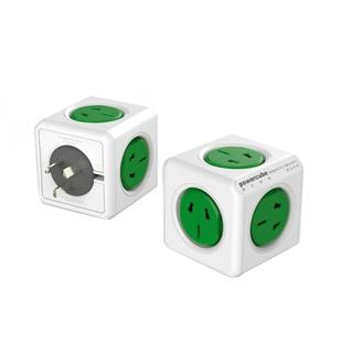 PowerCube 10A Universal Wall Adapter Power Socket with 5 US / AU Sockets for Home Office, AU Plug, Random Color Delivery