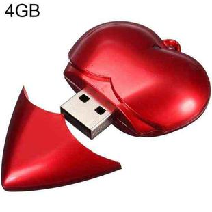 4GB Heart style USB Flash Disk(Red)