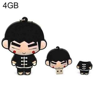 Kongfu Boy Cartoon Silicone USB Flash disk, Special for All Kinds of Festival Day Gifts (4GB)