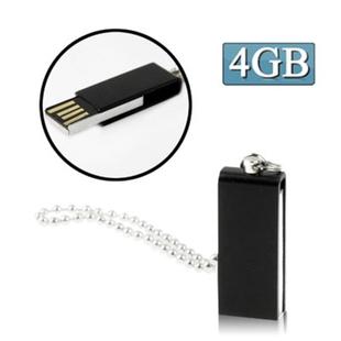 Mini Rotatable USB Flash Disk (4GB), Black