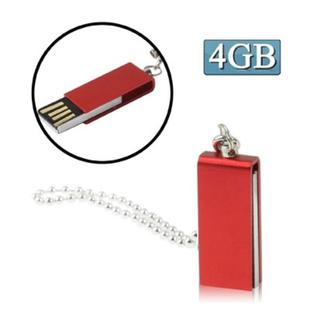 Mini Rotatable USB Flash Disk (4GB), Red