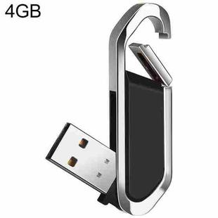 4GB Metallic Keychains Style USB 2.0 Flash Disk (Black)(Black)