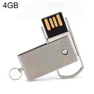 4GB Metal Series Push-pull Style USB 2.0 Flash Disk(Silver)(Silver)