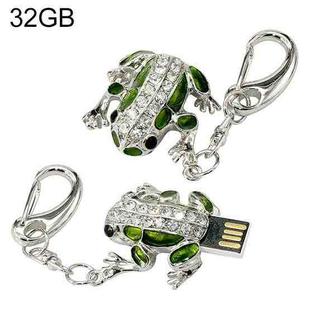 Frog Shaped Diamond Necklace Style USB Flash Disk (32GB)