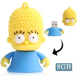 The Simpsons Marge Shape Silicone USB2.0 Flash disk, Special for All Kinds of Festival Day Gifts (8GB)
