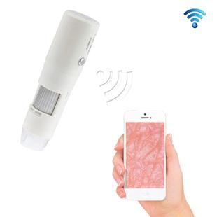 200X Handheld Wireless WIFI Digital Adjustable Microscope for IOS / Android Smart Phones(White)