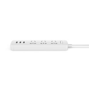 Original Xiaomi Mi Power Strip Patch Board USB3.0 2A Speed Charger Mini Patch board Converter, Cable Length: 1.8M(White)