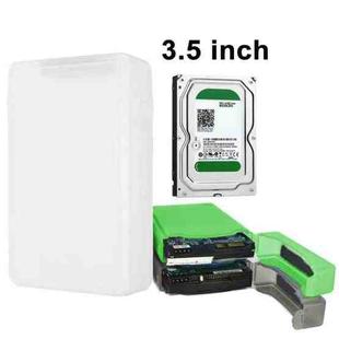 3.5 inch Hard Drive Disk HDD SATA IDE Plastic Storage Box Enclosure Case(White)