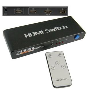 3 Ports 1080P HDMI Switch, 1.3 Version, Support HD TV / Xbox 360 / PS3 etc(Black)