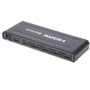 Full HD 1080P 5 Ports HDMI Switch with Remote Control & LED Indicator(Black)