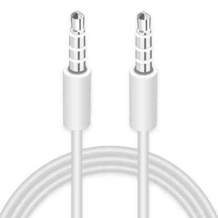 AUX Cable, 3.5mm Male Mini Plug Stereo Audio Cable for iPhone / iPad / iPod / MP3 , Length: 1m(White)